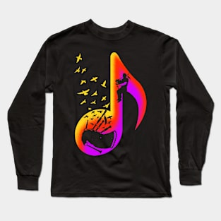 Music Bagpipes Player Long Sleeve T-Shirt